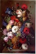 unknow artist Floral, beautiful classical still life of flowers.073 oil on canvas